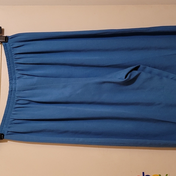 Froxx pants elastic waistband silky pants straight leg relaxed fit vintage - Picture 4 of 4